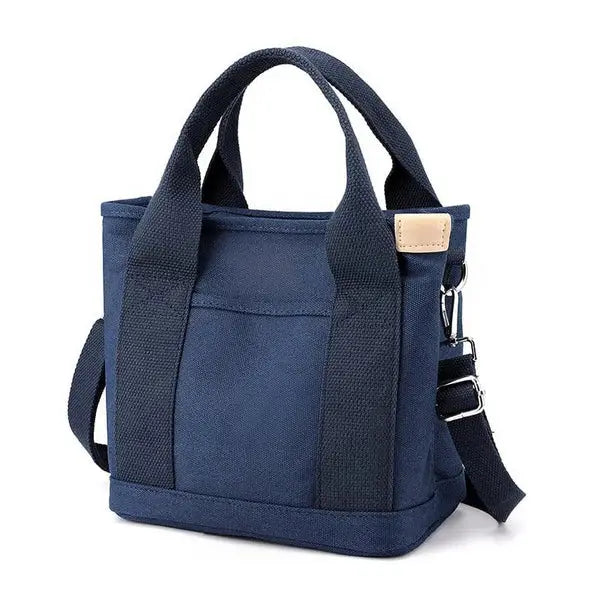 Shoulder Bag Canvas Inner Pockets & Wide Straps