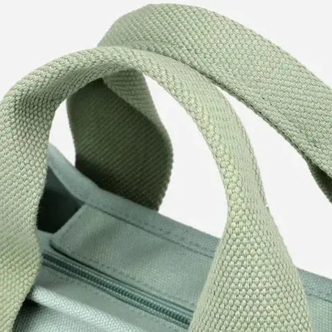 Shoulder Bag Canvas Multiple Inner Pockets & Wide Straps
