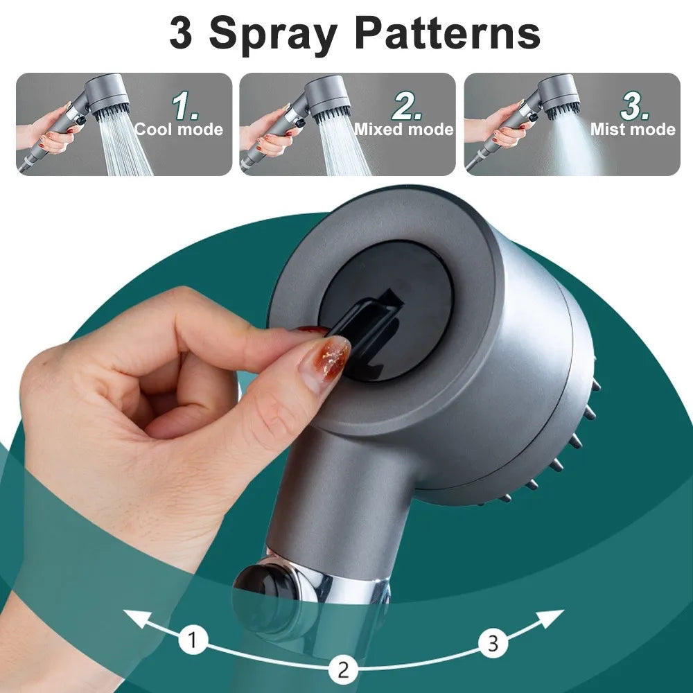 Showerhead High-Pressure & Water-Saving 9-Layer Filtration