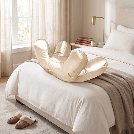Side Sleeper Pillow Raised Frame Open Center Machine-Washable Cover