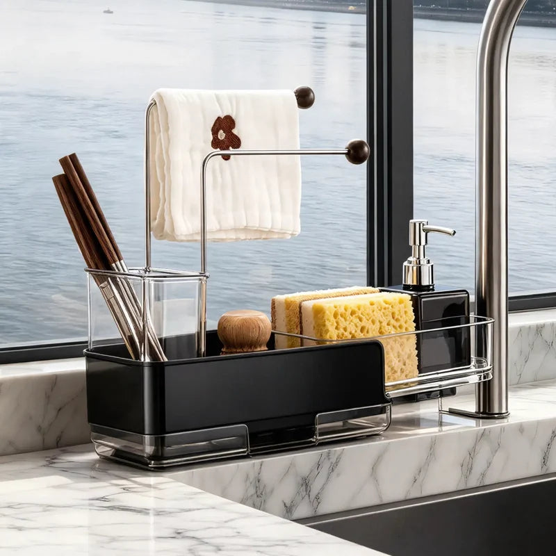 Sink Rack Extendable Stainless Steel Rust-Resistant