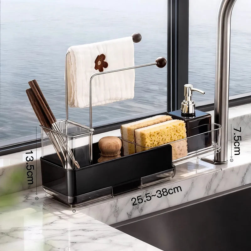 Sink Rack Extendable Stainless Steel Rust-Resistant