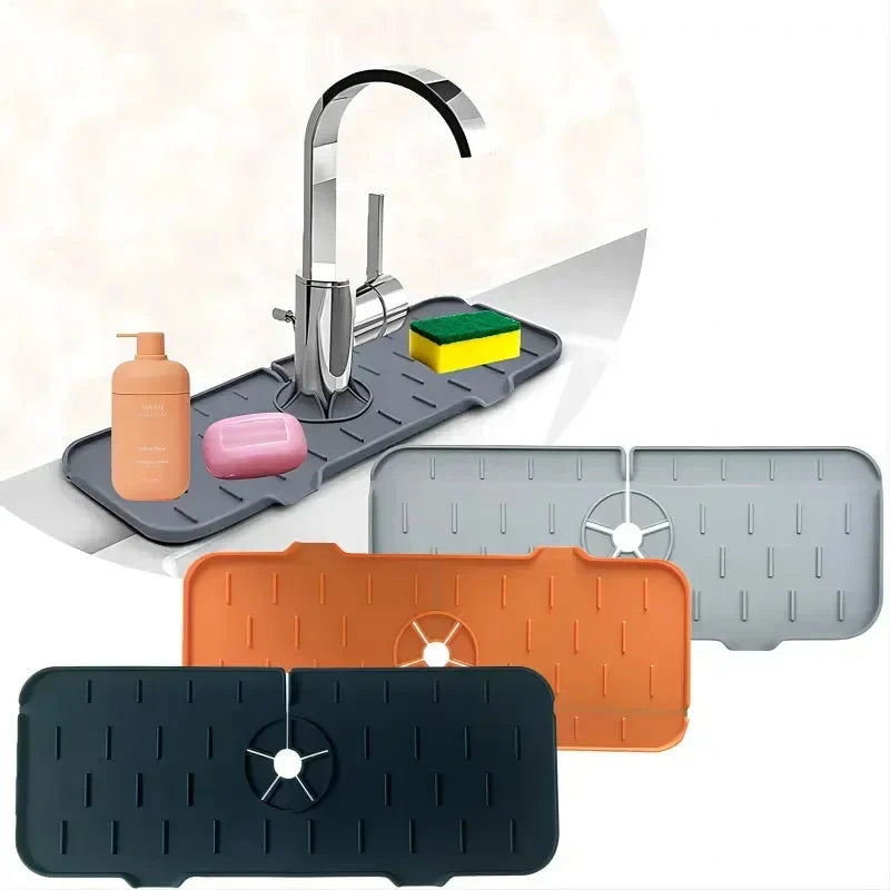 Sink Splash Guard Silicone With Drainage Channels