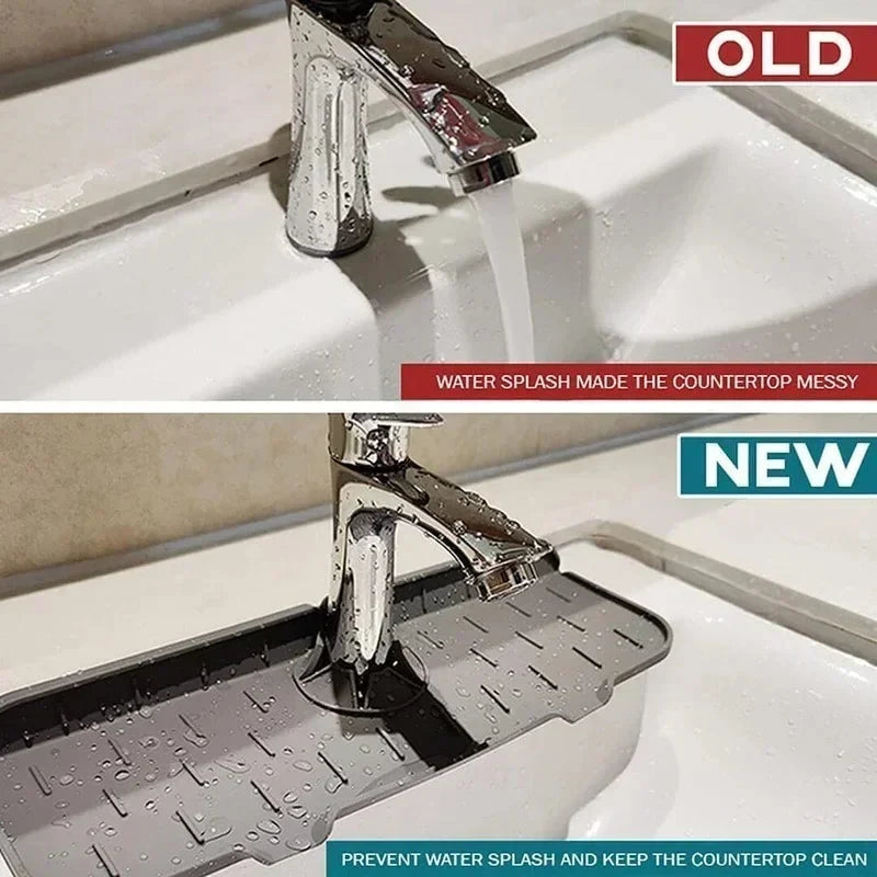 Sink Splash Guard Silicone With Drainage Channels