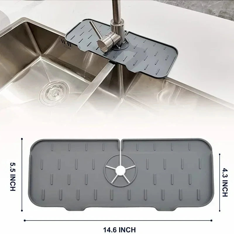 Sink Splash Guard Silicone With Drainage Channels