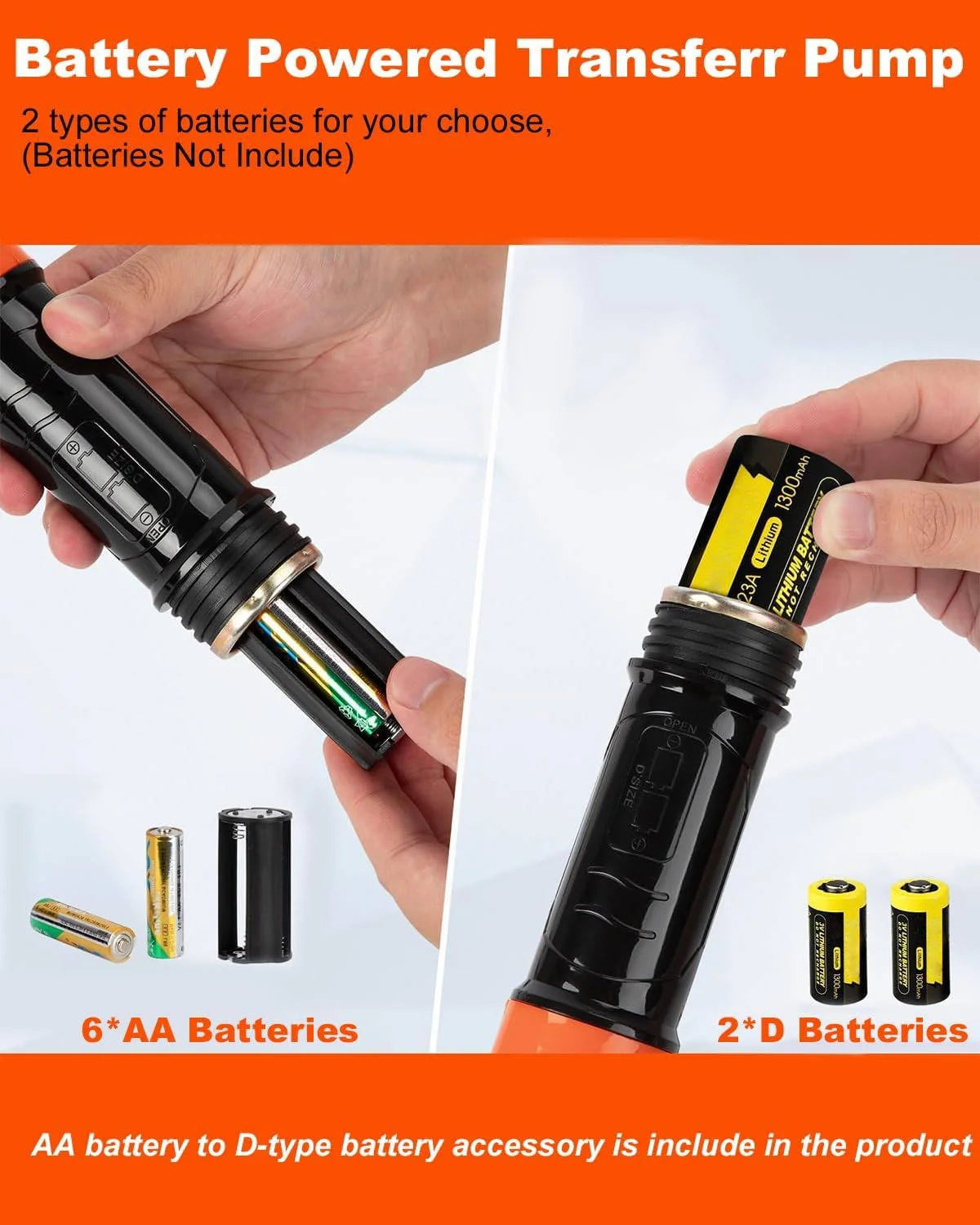 Siphon Pump Battery-Powered Multi-Fluid Extended Reach