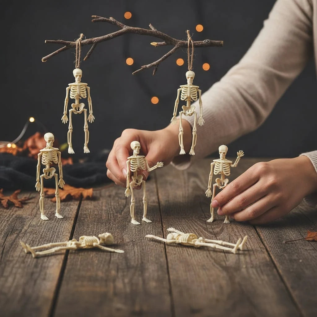 Skeleton Decorations Poseable Weather-Resistant Figures