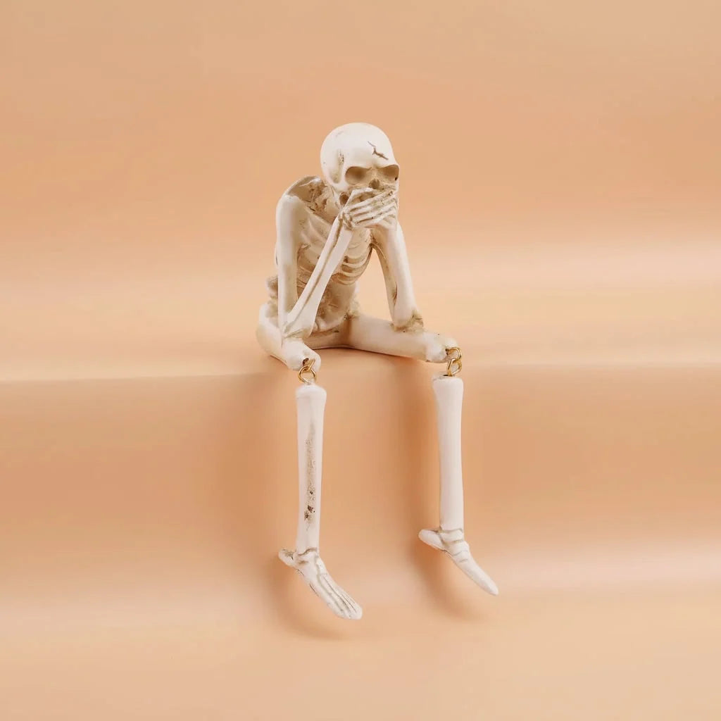 Skeleton Shelf Sitter Figurines Resin Set of 3