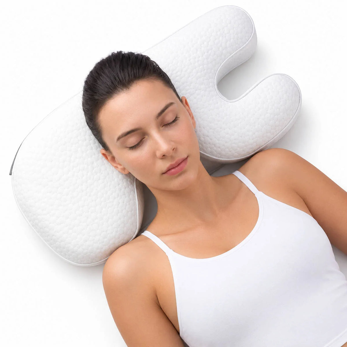 Skincare Pillow U-Shaped Memory Foam Face Support for Side Sleepers