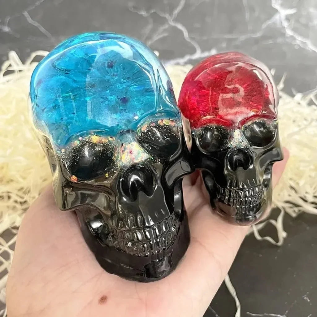 Skull Silicone Mold Flexible Reusable for Resin & Candle Making