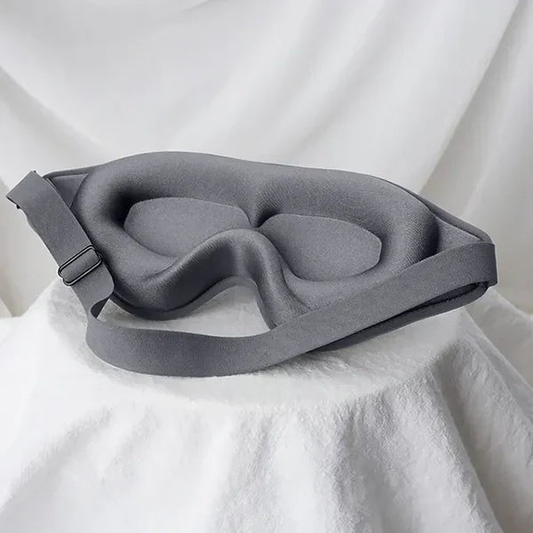 Sleep Mask Memory Foam 3D Contoured Adjustable Strap