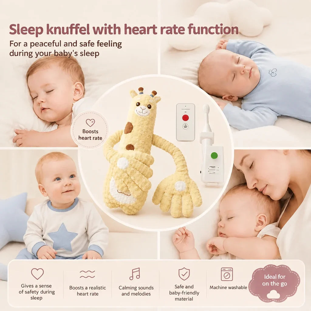 Sleep Plush Toy Rhythmic Tapping USB Rechargeable