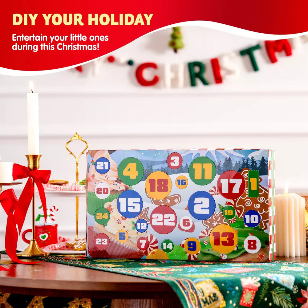 Slime Advent Calendar 24-Day Countdown Holiday Charms & Sprinkles