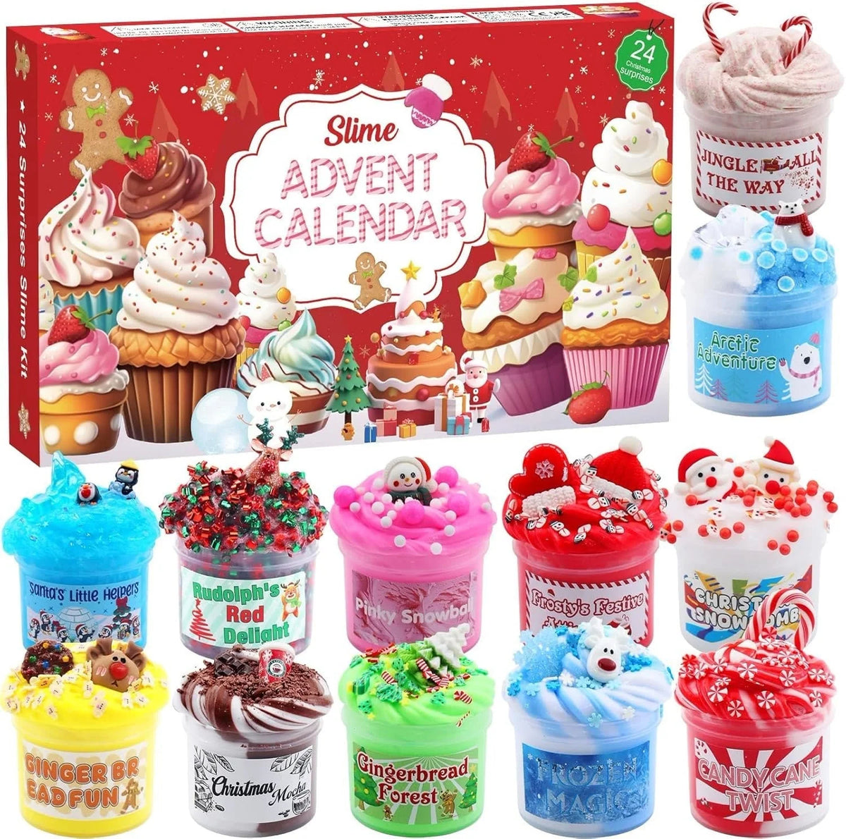 Slime Advent Calendar Scented Non-Sticky 24-Day Set