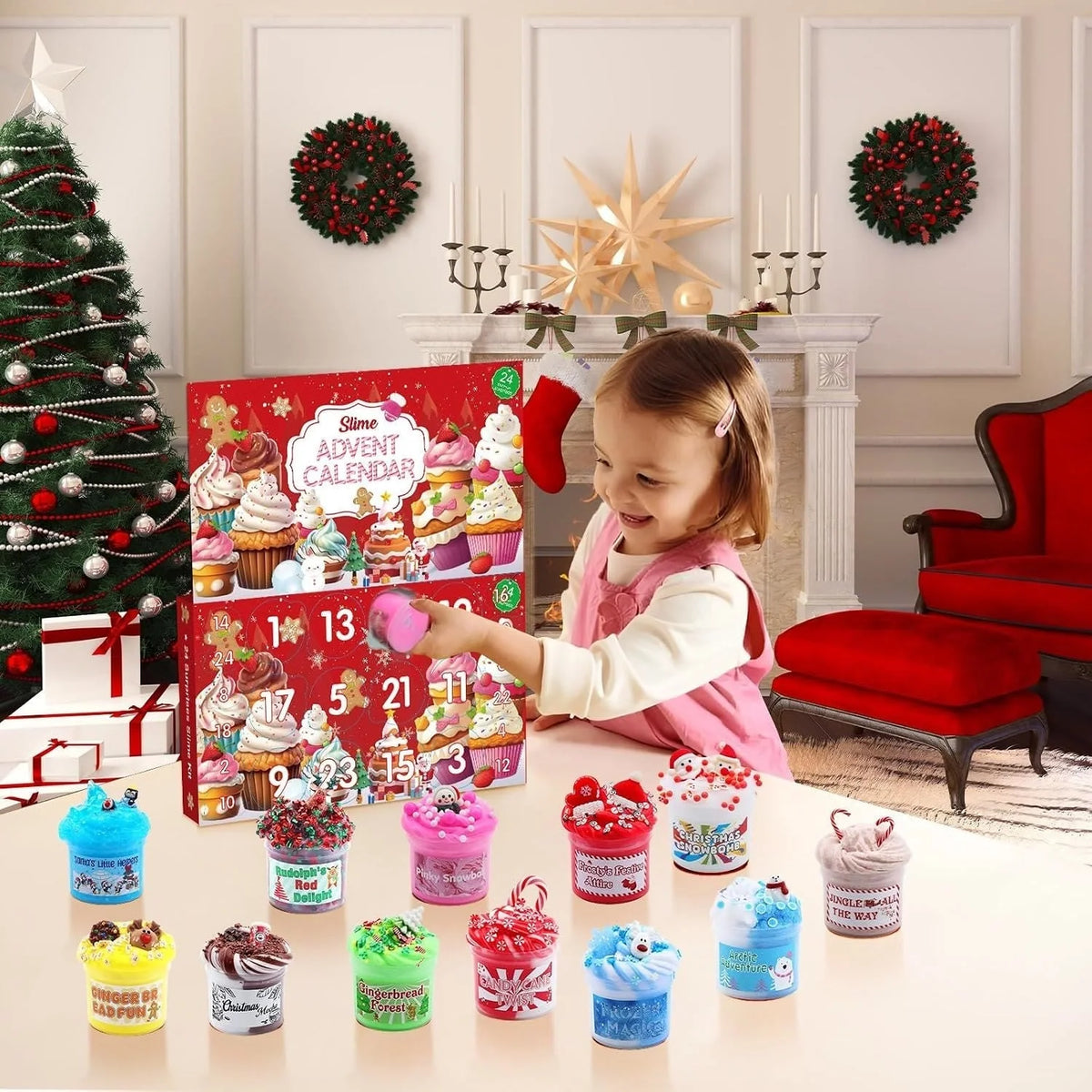 Slime Advent Calendar Scented Non-Sticky 24-Day Set