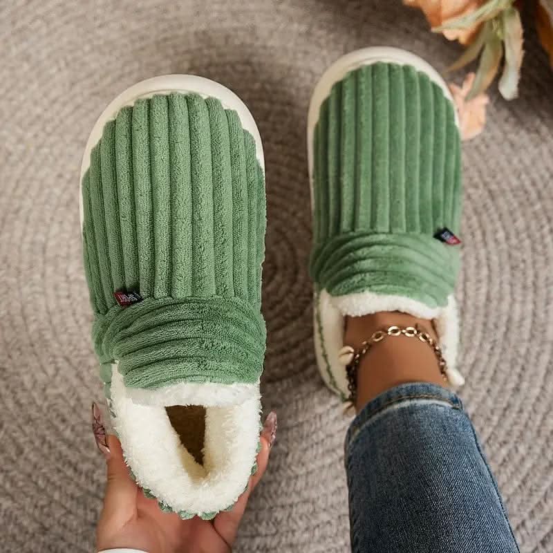 Slippers Vegan Fleece Lined Non-Slip Machine Washable