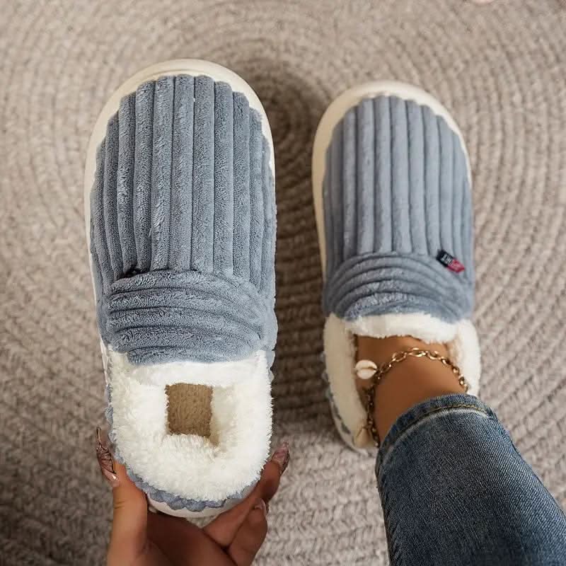 Slippers Vegan Fleece Lined Non-Slip Machine Washable