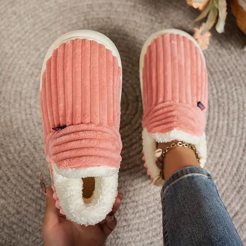 Slippers Vegan Fleece Lined Non-Slip Machine Washable