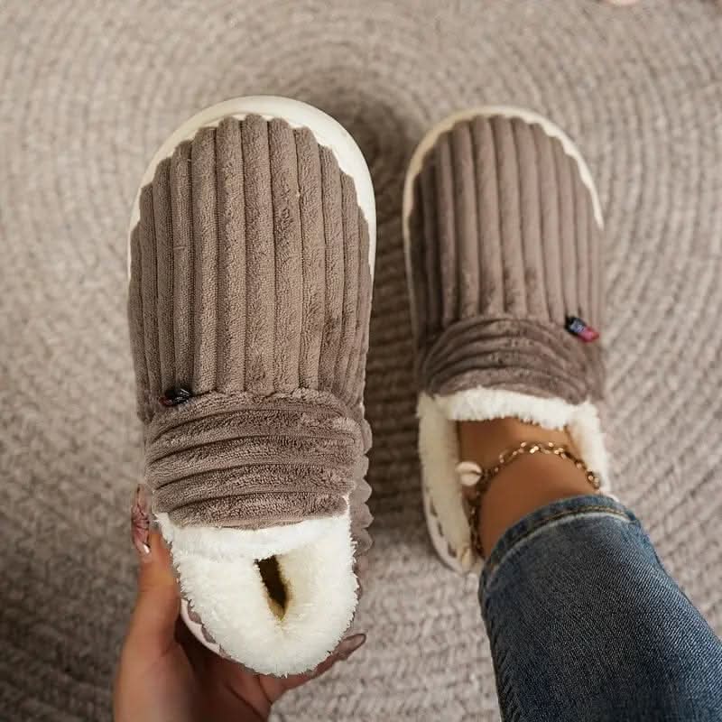 Slippers Vegan Fleece Lined Non-Slip Machine Washable