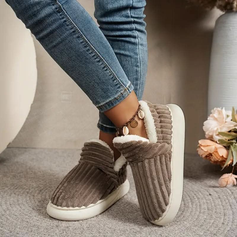 Slippers Vegan Fleece Lined Non-Slip Machine Washable