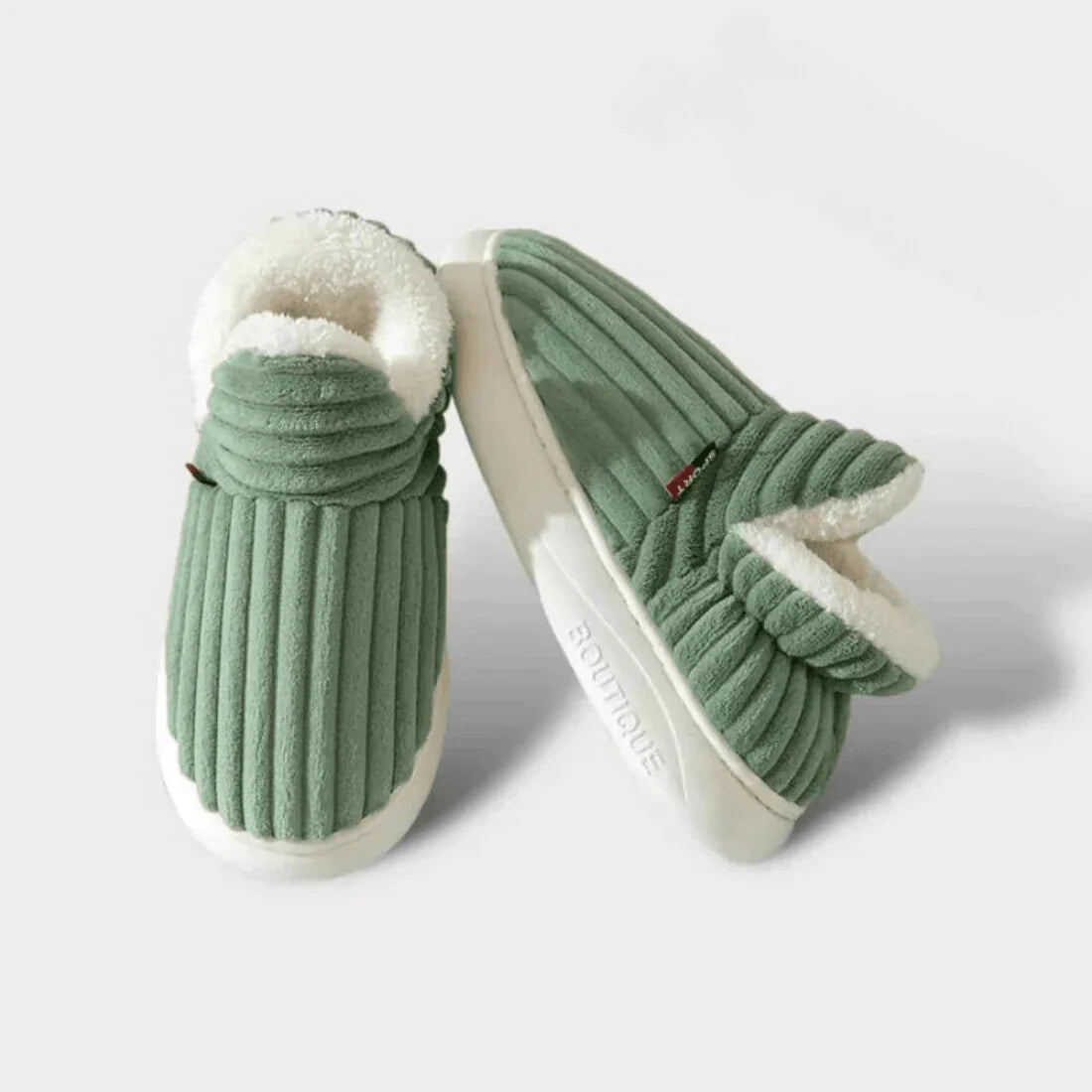 Slippers Vegan Fleece Lined Non-Slip Machine Washable