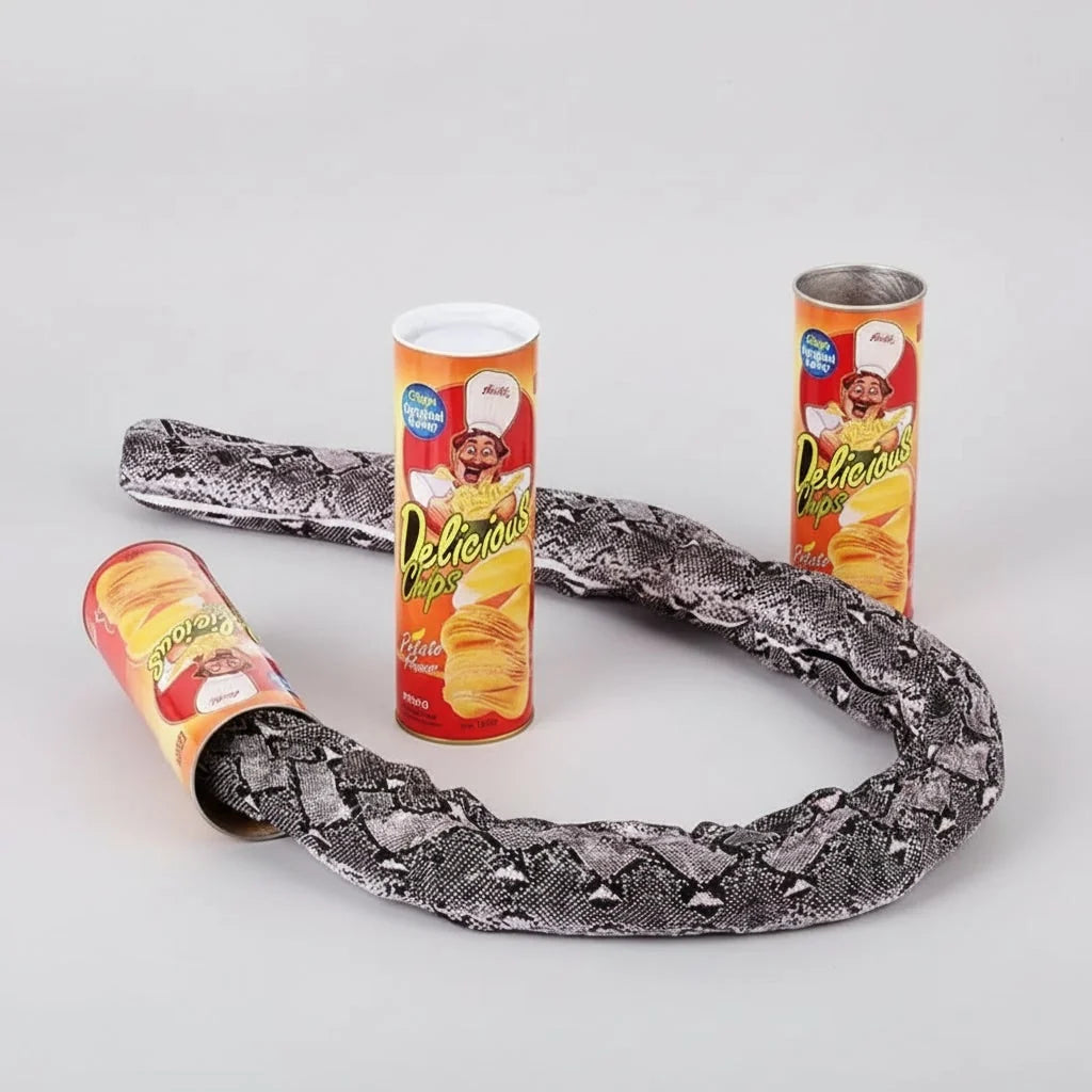 Snake In A Can Prank Toy Spring-Loaded Jumping Surprise