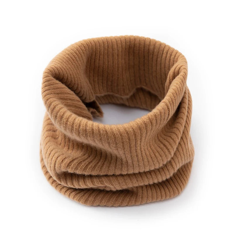 Snood Scarf Merino Wool Warm Closed-Loop Knit