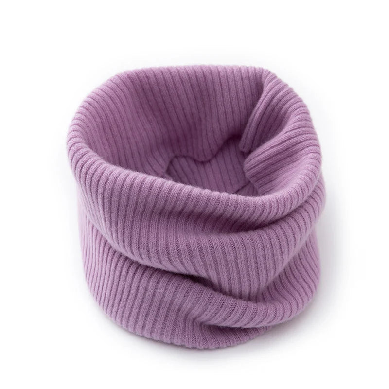Snood Scarf Merino Wool Warm Closed-Loop Knit