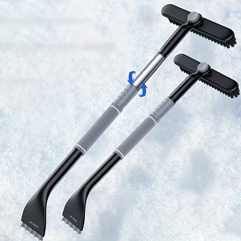 Snow Brush & Ice Scraper Extendable Handle