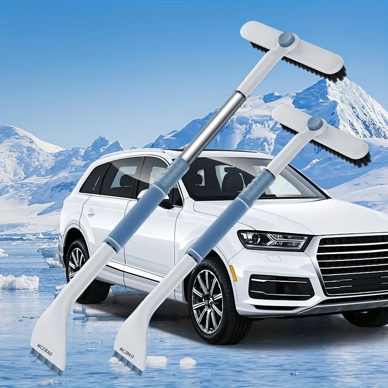 Snow Brush & Ice Scraper Extendable Handle