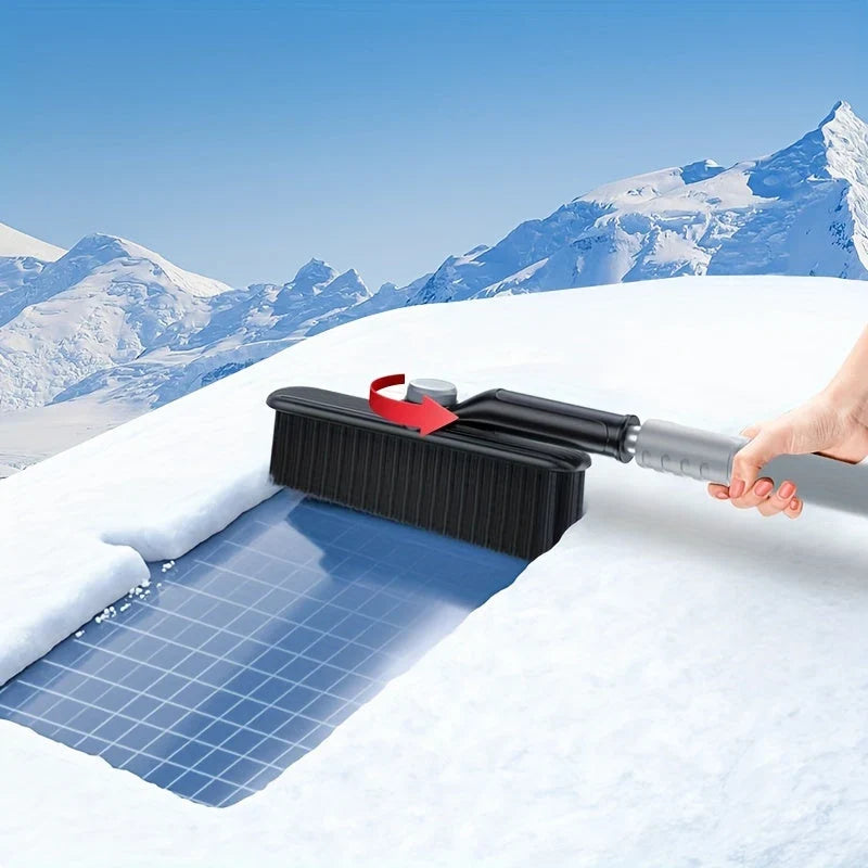 Snow Brush & Ice Scraper Extendable Handle