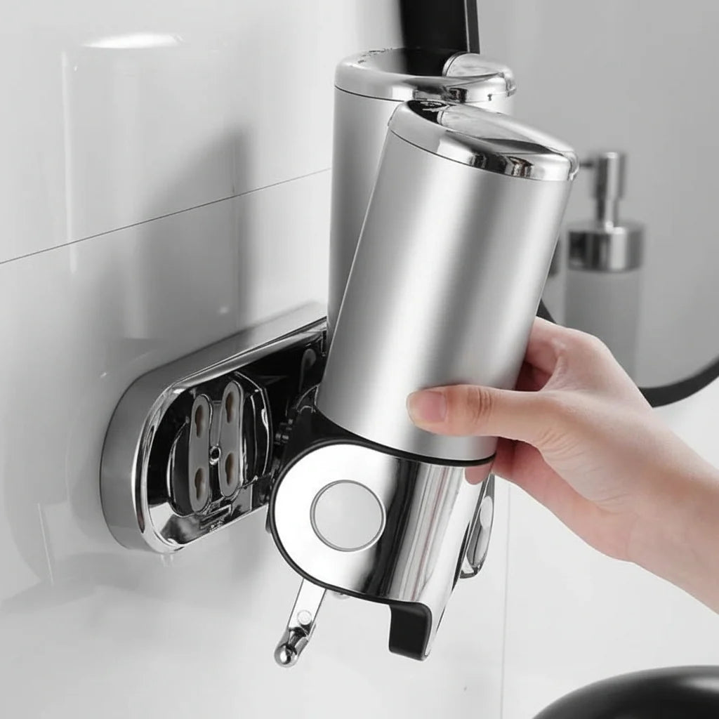 Soap Dispenser Wall-Mounted Stainless Steel 16.9 Oz Capacity