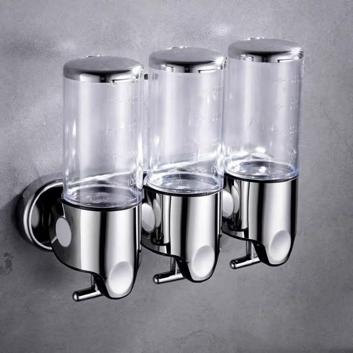 Soap Dispenser Wall-Mounted Stainless Steel 16.9 Oz Capacity