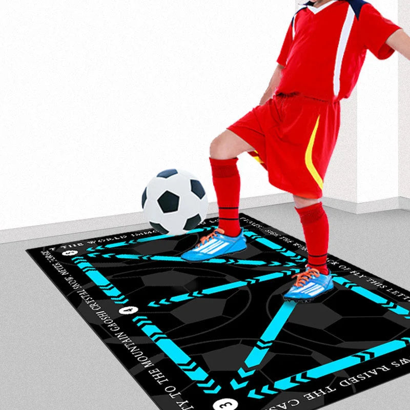 Soccer Training Mat Numbered Step Grid 18-Inch Elastic Cord