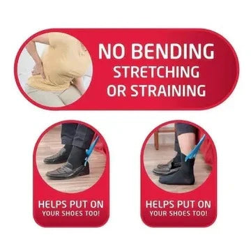 Sock Aid Foldable Long Handle for Compression Socks