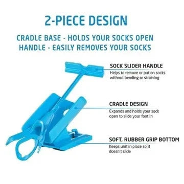 Sock Aid Foldable Long Handle for Compression Socks