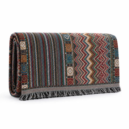 Sofa Cover Boho Striped Chenille Fade-Resistant & Machine Washable