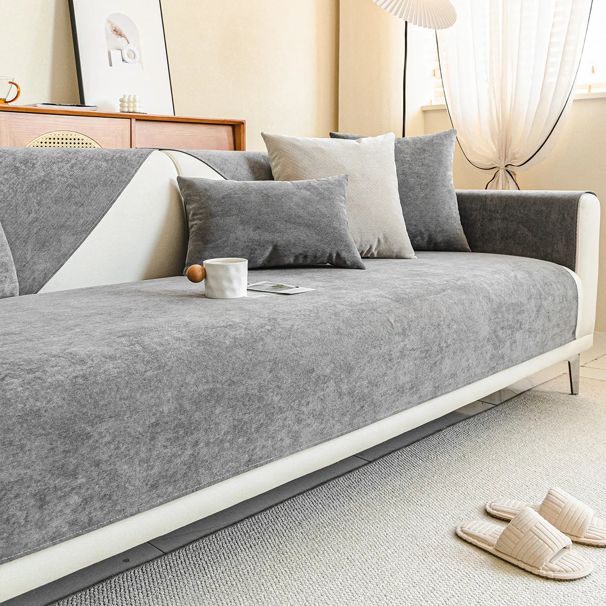 Sofa Cover Chenille Jacquard Non-Slip Machine Washable