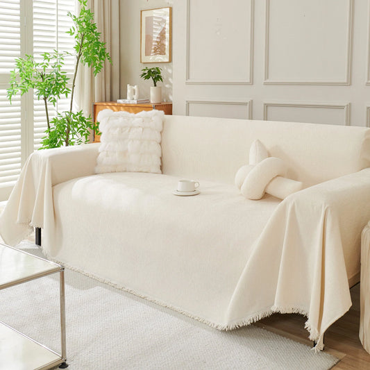 Sofa Cover Draped Universal Fit Woven Blend