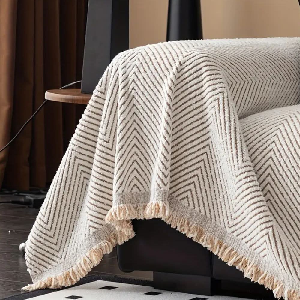 Sofa Cover Herringbone Splash-Resistant Non-Slip
