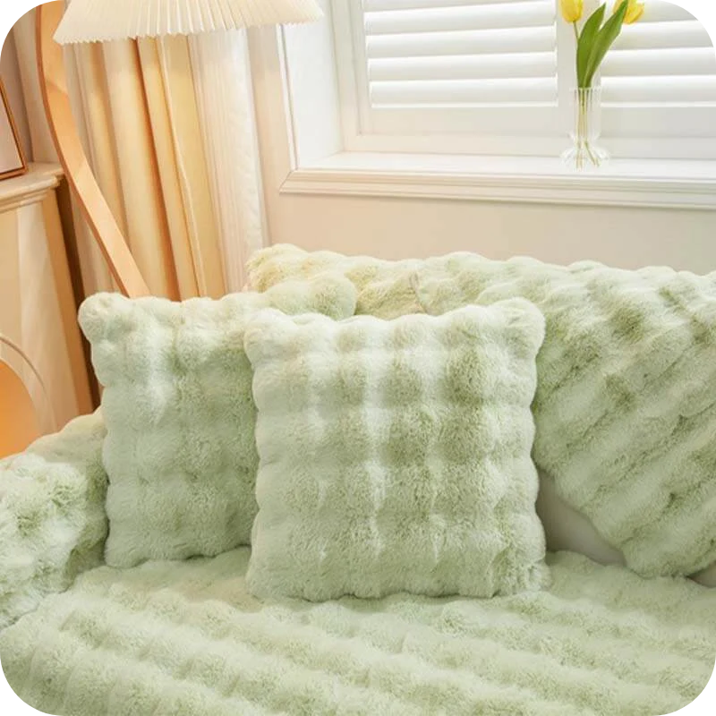 Sofa Cover Plush Non-Slip Scratch-Resistant Machine-Washable