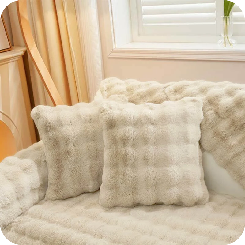 Sofa Cover Plush Non-Slip Scratch-Resistant Machine-Washable