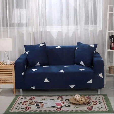 Sofa Cover Stretch Elastic Machine Washable Includes 2 Pillowcases