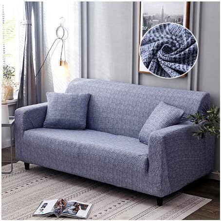 Sofa Cover Stretch Elastic Machine Washable Includes 2 Pillowcases