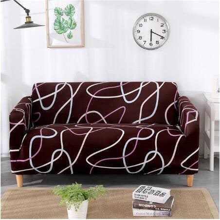 Sofa Cover Stretch Elastic Machine Washable Includes 2 Pillowcases