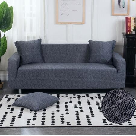 Sofa Cover Stretch Elastic Machine Washable Includes 2 Pillowcases