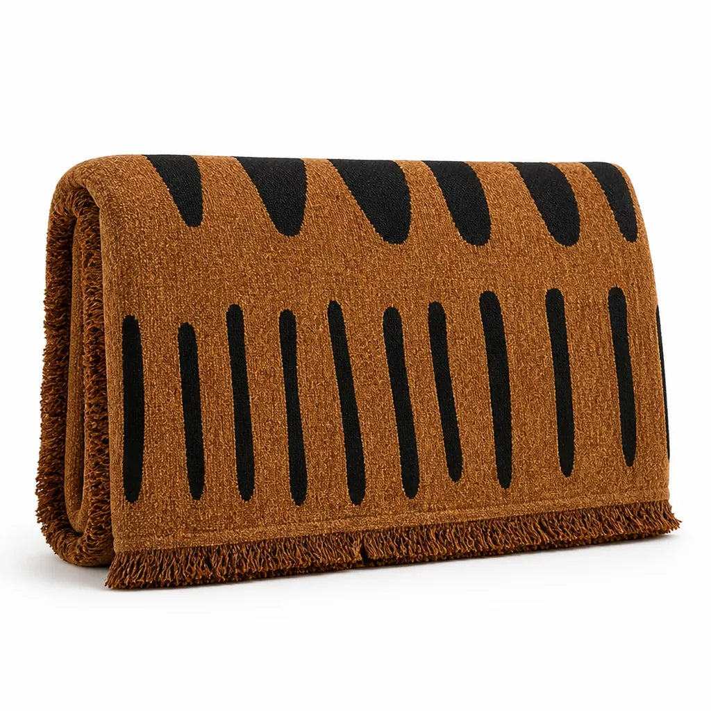 Sofa Cover Tribal Chenille Microfiber Machine Washable