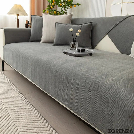 Sofa Slipcover Chenille Non-Slip & Machine Washable