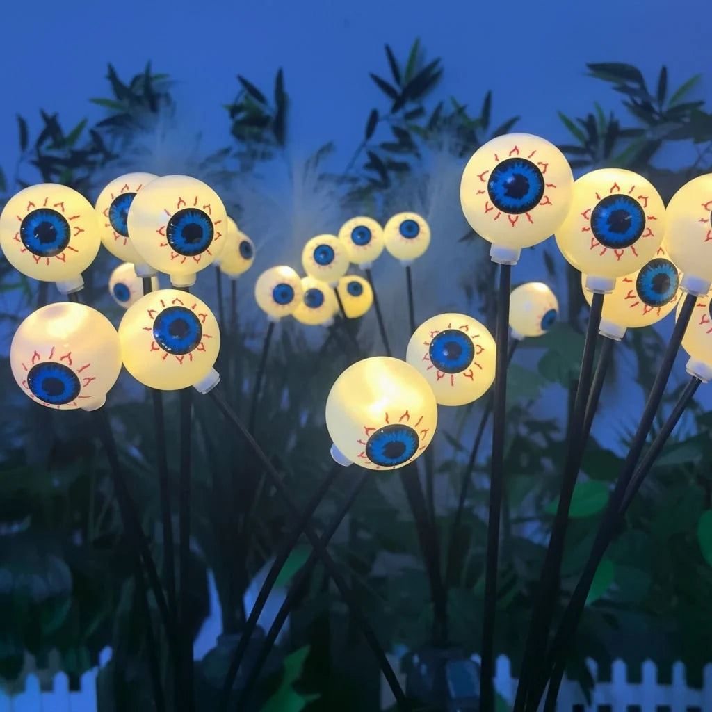 Solar Eyeball Garden Light LED Stake Automatic Dusk Activation