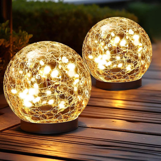 Solar Garden Lights Dusk-to-Dawn Weatherproof & Long Runtime
